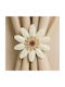 Curtain Tie-Back Flower Jjtyh White
