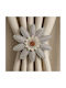 Curtain Tie-Back Flower Jjtyh Gray
