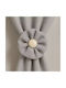 Curtain Tie-Back Flower Jsmb Gray