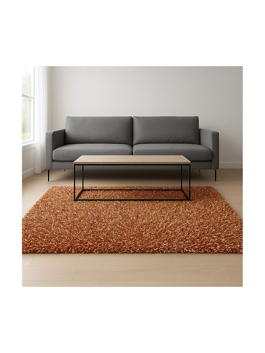 Χαλί Shaggy 140x200cm Πορτοκαλί-εκρού Χαλί Shaggy 140x200cm Πορτοκαλί-εκρού