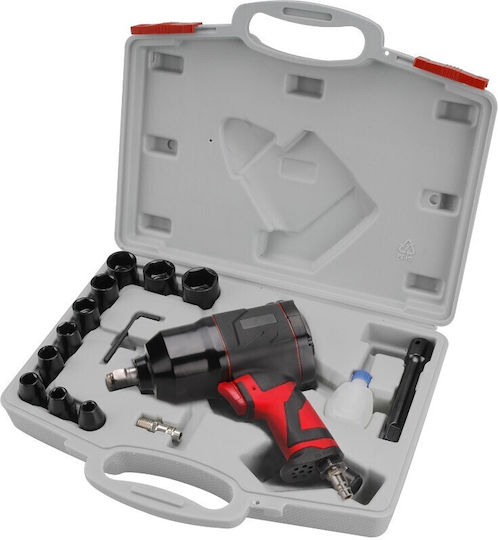 Cheie cu Impact Pneumatic Extol Premium 6.3 Bar Capete 15 Bucăți