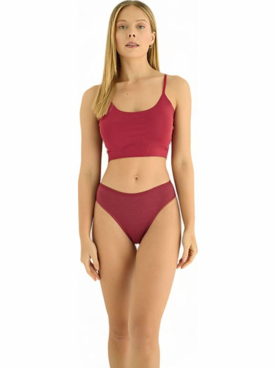 Sexen Βαμβακερά Γυναικεία Slip MultiPack Μονόχρωμα