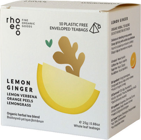 Rhoeco Органична Смес Lemon Джинджифил 10 Чайни Пакетчета 18045