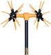 00122830 Olivenernter Typ Seeigel mit fester Stange 2.8m und Gewicht 3kg