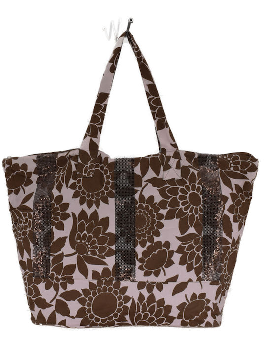 Valery Vain Stoff Strandtasche Rosa