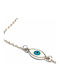 Amalfi Accessories Women's Bracelet with design Eye made of Silver