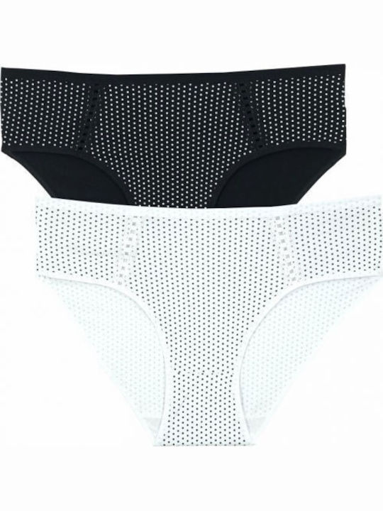 Βαμβακερά Women's Slip 2Pack Black