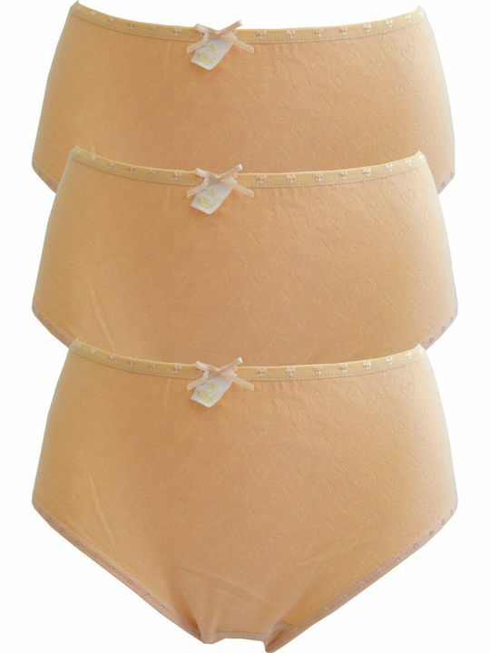 Namaldi Βαμβακερά Damen Slip 3Pack Beige