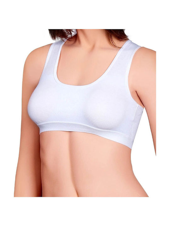 Dominant Women's Bra without Padding White