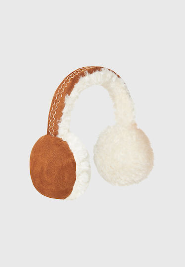 Earmuff Knitted in Brown color
