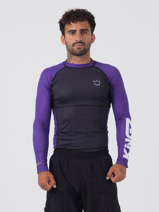 Kingz Bărbați Cu mânecă lungă Tricou KRS130 Violet Kingz Bărbați Cu mânecă lungă Tricou KRS130 Violet