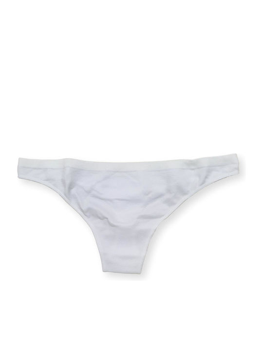 MiandMi Damen Zeichenfolge Nahtlos White