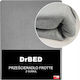 Drbed Προστατευτικό Επίστρωμα Διπλό Γκρι 140x200εκ.