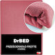 Drbed Προστατευτικό Επίστρωμα King Size με Φούστα Ροζ 180x200εκ.