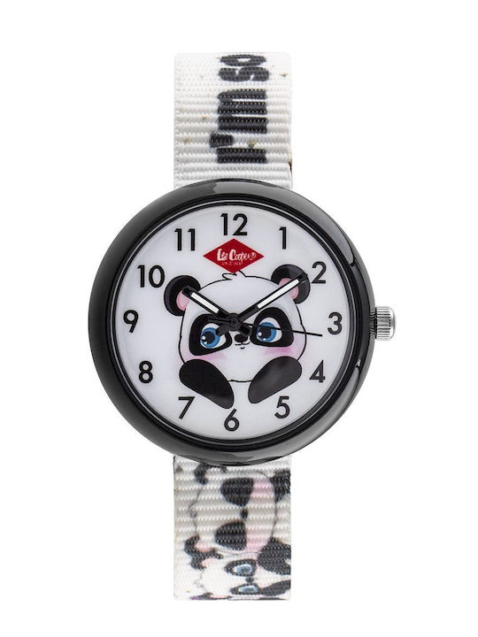 Kids Analog Watch with Fabric Strap White