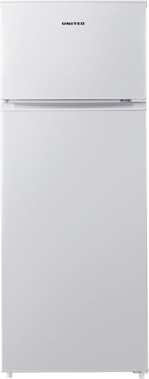 United Ψυγείο Δίπορτο 210lt Υ143xΠ55xΒ55εκ. Λευκό UDW-1437E