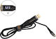 Moxom LED USB 2.0 to micro USB Cable Μαύρο 1m 6451 1τμχ