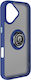 Avizar Case Iphone 17 Ring Stand Magnetic Attachment Blue