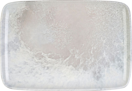 Fine Serving Platter Rectangular made of Porcelain White