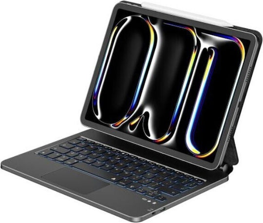 Wiwu Flip Cover με Πληκτρολόγιο Μαύρη (iPad 11" Pro, iPad Air 2024)