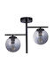 Opviq Ceiling Mount Light 42cm Black with Socket E27