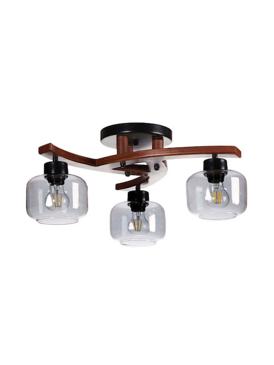 Opviq Ceiling Mount Light 56cm Gray with Socket...
