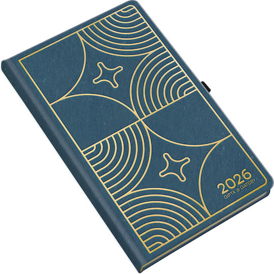 Unipap Ημερήσιο Ημερολόγιο Gatsby 2026 17x24 Blue 626-4417-85