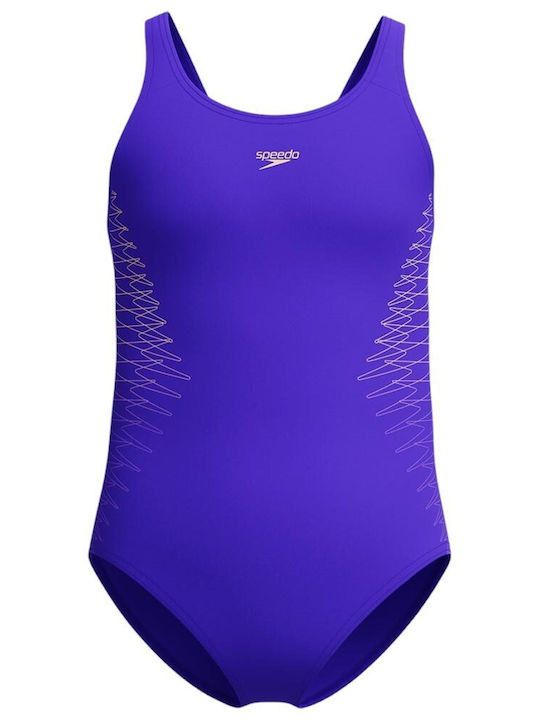 Speedo Детски Бански Една част Purple