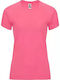 Roly Унисекс Рекламна тениска Къс ръкав Fluor Pink