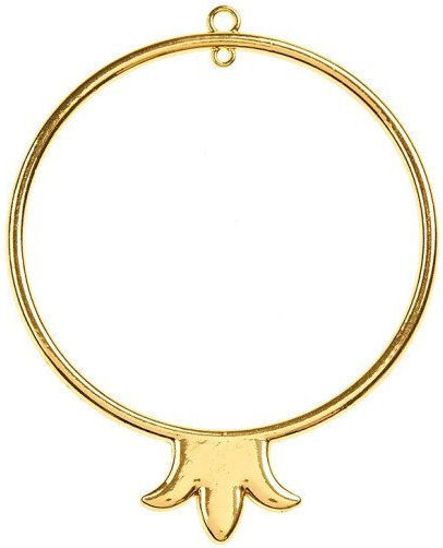 Hanging Pomegranate Double Hook for Making Wreaths Metal Gold 75x100mm 2pcs