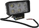 Rectangleς Headlights Car LED 18W 11.2cm with White Lighting 1pcs