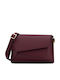 Leather Women's Bag Shoulder Burgundy