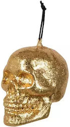 Party Accessory Boland Skull Glitter 720085 2-55 Sparkling Skull Gold 10x8 Cm