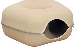 Catoikos Φωλιά Παιχνίδι Γάτας Square Tunel Pet Bed Μπεζ 60x28cm Catoikos Φωλιά Παιχνίδι Γάτας Square Tunel Pet Bed Μπεζ 60x28cm