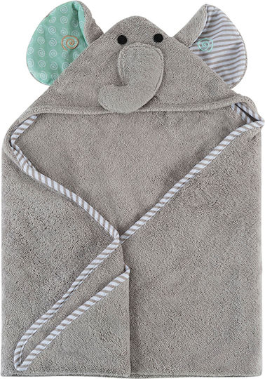 Zoocchini Baby-Badetuch mit Kapuze 77x77cm