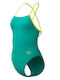 Speedo Solid Flyback Γυναικείο Αγωνιστικό Ολόσωμο Μαγιό Κολύμβησης Τιρκουάζ