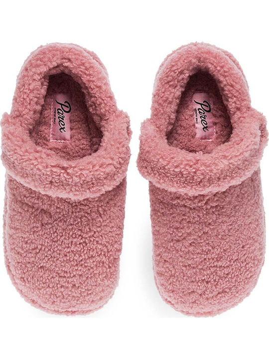 Parex Winter Damen Hausschuhe Rosa