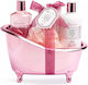 IDC Institute Scented Bath Rose Σετ Περιποίησης για Καθαρισμό Σώματος 5τμχ