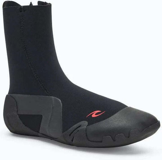 Rip Curl Men's Omega 5mm Round Toe Zip Black 123msa-0090