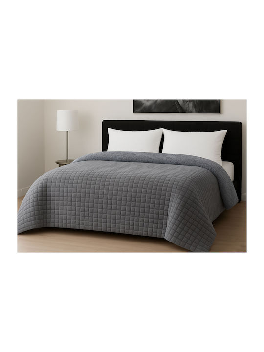 Le Blanc Bettbezug Großes Doppelbett 220x240cm Rib Cut Light Grey 700 GSMGsm