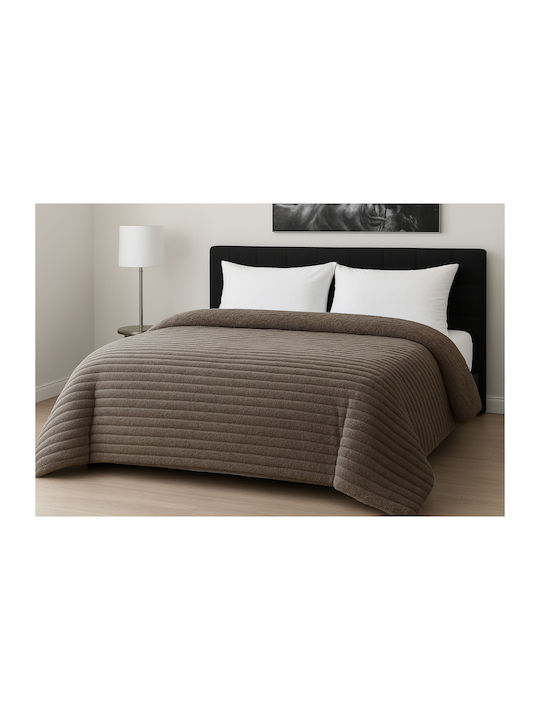 Le Blanc Duvet Cover Single 160x220cm Rib Moka ...