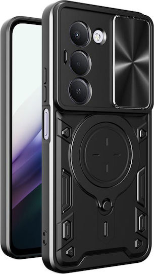 Techsuit Camguard Pro Umschlag Rückseite Metallisch Schwarz (Redmi 15)