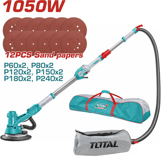 Total Schleifmaschine Wand 1050W mit Staubsaugerfunktion TDWS105016