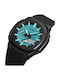 Skmei Analog/Digital Herrenuhr 45.7mm Batterie mit Kautschukarmband Light Blue White screen