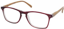 Eyelead Reading Glasses +1.00 in Burgundy color...