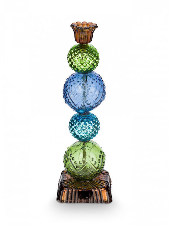 PiP Studio Candle Holder Glass in Blue Color 30cm 1pcs