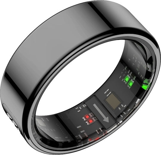 Colmi R12 Smart Ring 19.1mm Wasserdicht mit Pulsmesser Schwarz