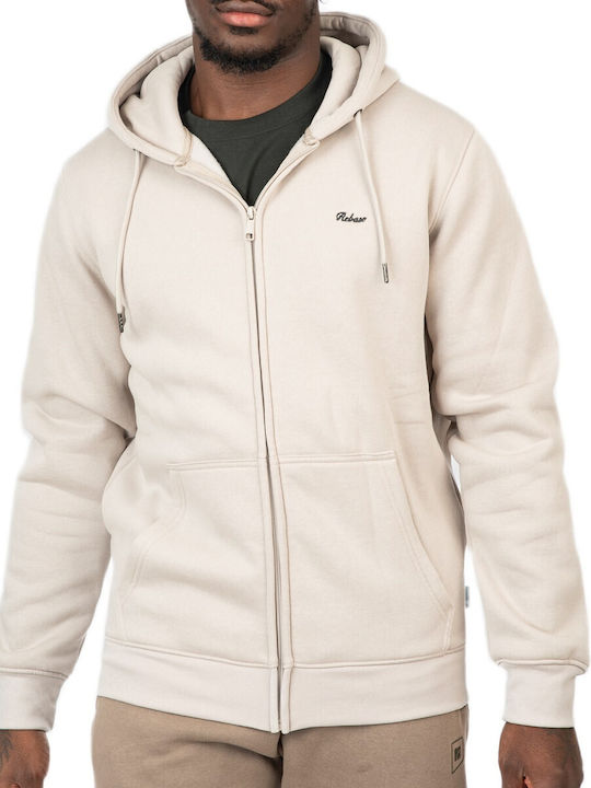 Rebase Ζακέτα με Κουκούλα Ice Grey, Ecru