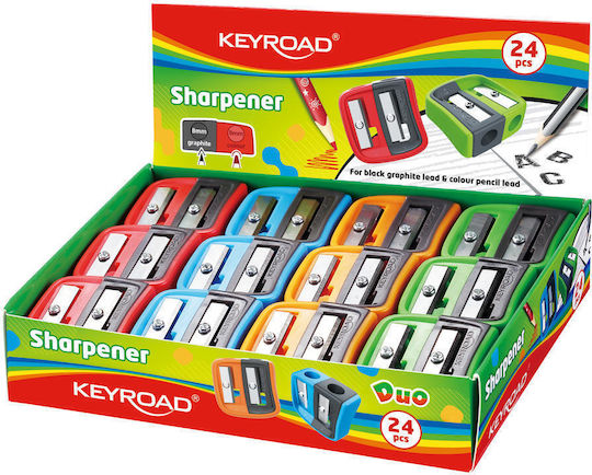 Keyroad 24 Ξύστρες 2 Οπών 4 Χρωμ