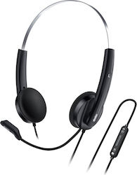 Genius HS-220U AI On Ear Multimedia Headphone with Microphone USB-A / USB-C
